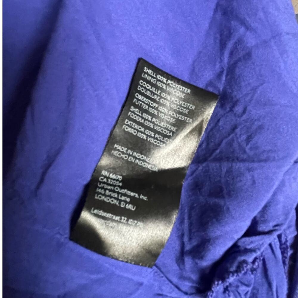 Anthropologie Strappy Halter Side-Slit Maxi Dress in Royal Blue Size Large - Picture 9 of 10